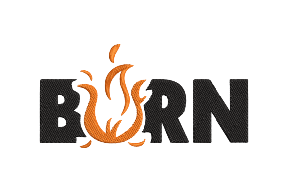 Burn: A Bold Embroidery Design