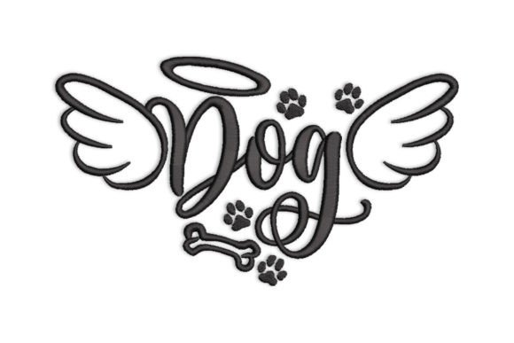 Dog Angel with Wings