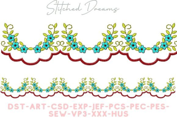 Floral Borders: Seasonal Embroidery Magic