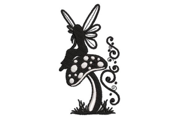 Garden Fairy Embroidery Design