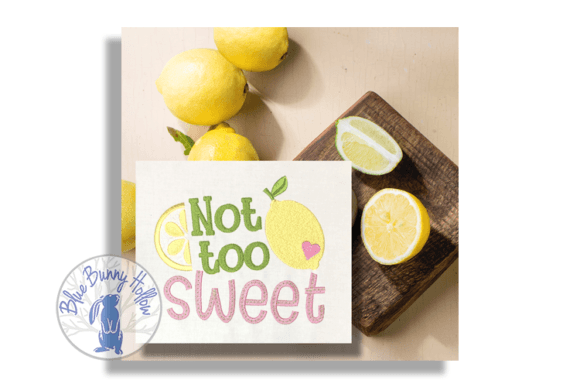 Not Too Sweet: A Zesty Embroidery Design